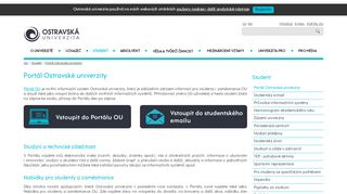 
                            2. Portál Ostravské univerzity / Ostravská univerzita