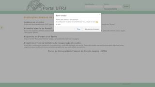 
                            2. Portal - Página de acesso - UFRJ