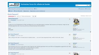 
                            8. Portal Passwort? - Technisches Forum für wilhelm.tel Kunden