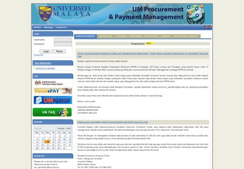 
                            12. Portal Pembekal UM - s1