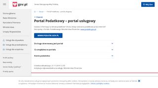 
                            6. Portal podatkowy — informacje ogólne | obywatel.gov.pl