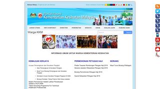 
                            2. Portal Rasmi Kementerian Kesihatan Malaysia - Warga KKM