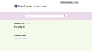 
                            3. Portal RHO – Grant Thornton - Brasil