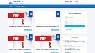 
                            2. Portal SI AKADEMIK - Simatris 2.0 - Trisakti School of Management