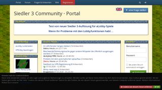 
                            3. Portal • Siedler 3 Community