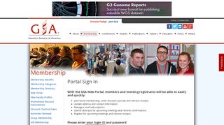 
                            6. Portal Sign In | Genetics Society of America