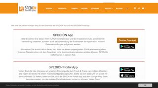 
                            1. Portal - SPEDION GmbH - Telematik App: Downloads