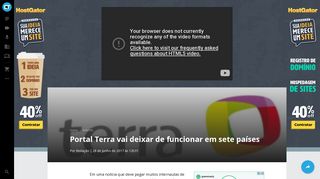 
                            6. Portal Terra vai deixar de funcionar em sete países - Internet