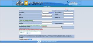 
                            6. Portal User registration - E-District