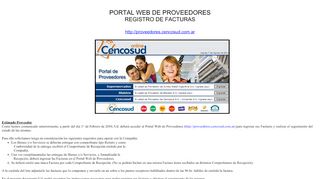 
                            5. portal web de proveedores - cencosud.com.ar