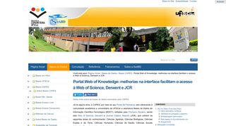 
                            9. Portal Web of Knowledge: melhorias na interface facilitam o acesso à ...