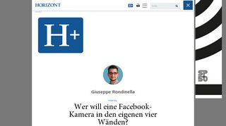 
                            5. Portal: Wer will eine Facebook-Kamera in den eigenen vier Wänden?