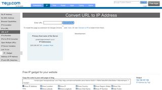 
                            9. portal.bigtvconnect1.co.in - Convert URL to IP Address | Tejji