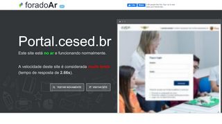 
                            9. Portal.cesed.br está Fora do Ar?