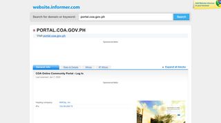 
                            6. portal.coa.gov.ph at WI. COA Online Community Portal › Log In