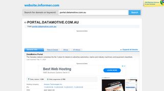 
                            8. portal.datamotive.com.au at WI. DataMotive Portal :: Login