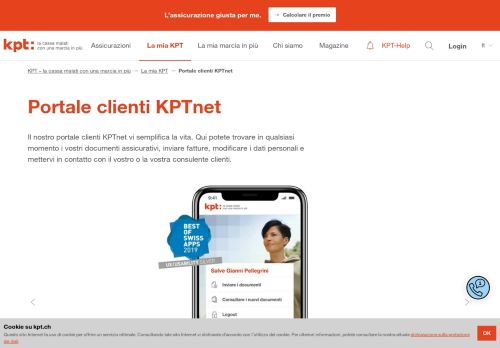 
                            2. Portale clienti KPTnet – KPT