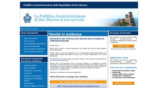 
                            4. Portale della Pubblica Amministrazione della Repubblica di San Marino