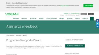 
                            3. Portale di assistenza clienti Veeam