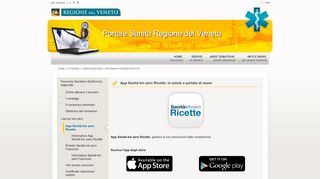 
                            3. Portale Sanità Regione del Veneto - App Sanità km zero Ricette