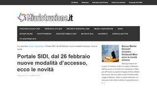 
                            10. Portale SIDI, dal 26 febbraio nuove modalità d'accesso, ecco le ...