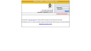 
                            8. PORTALE UNICAL: Administration Login