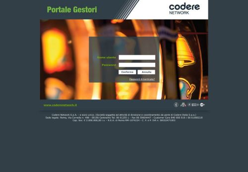 
                            5. portalegestori.coderenetwork.it:8080/portal/login