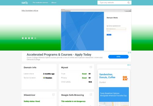 
                            9. portalen.vtd.se - Portalen Vtd - Sur.ly