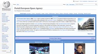 
                            9. Portal:European Space Agency - Wikipedia