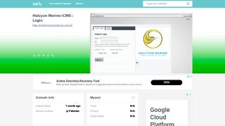 
                            7. portal.halcyonmarine.com.ph - Halcyon Marine iCMS : Login - Portal ...