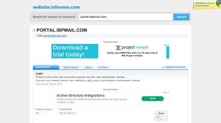 
                            3. portal.ibpmail.com at Website Informer. Login. Visit Portal ...