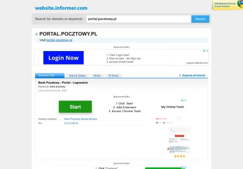 
                            6. portal.pocztowy.pl at WI. Bank Pocztowy - Portal - Logowanie