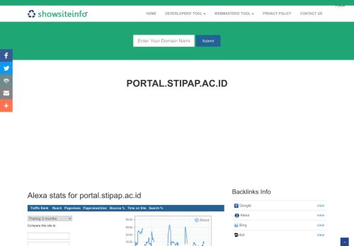 
                            9. portal.stipap.ac.id - Login Portal Mahasiswa STIPAP