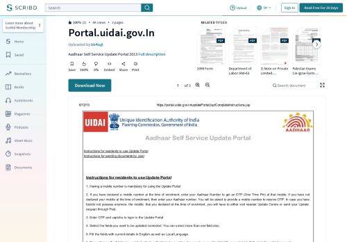 
                            6. Portal.uidai.gov.In | Identity Document | Written Communication - Scribd