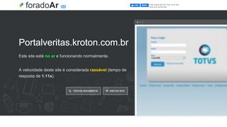 
                            4. Portalveritas.kroton.com.br está Fora do Ar?