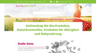 
                            8. portanatura.ch - Onlineshop für Bio-Produkte, Naturkosmetika ...