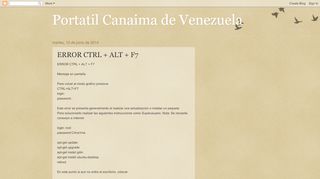 
                            7. Portatil Canaima de Venezuela : ERROR CTRL + ALT + F7