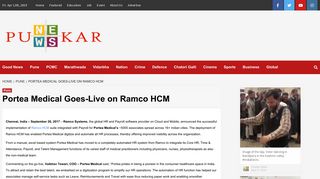 
                            9. Portea Medical Goes-Live on Ramco HCM – Punekar News