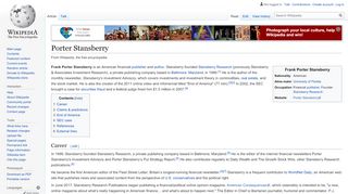 
                            11. Porter Stansberry - Wikipedia