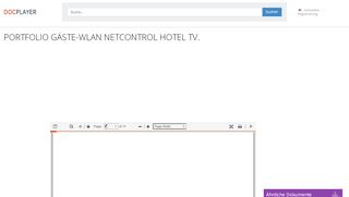 
                            6. PORTFOLIO GÄSTE-WLAN NETCONTROL HOTEL TV. - PDF