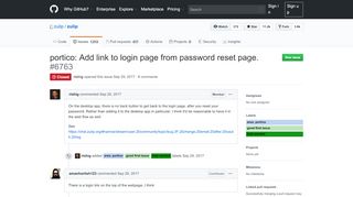 
                            11. portico: Add link to login page from password reset page. · Issue ...