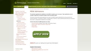 
                            7. Portland State School of Social Work | MSW Admissions