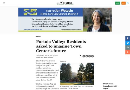 
                            10. Portola Valley: Residents asked to imagine Town Center's future ...