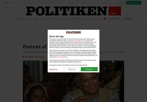 
                            12. Portræt af Muhammad Yunus - politiken.dk