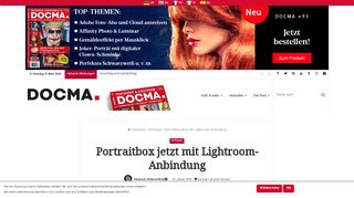 
                            10. Portraitbox jetzt mit Lightroom-Anbindung | Software | DOCMA Magazin