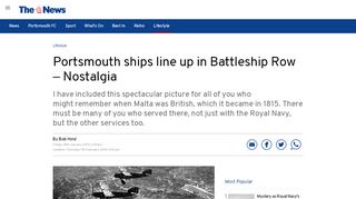 
                            10. Portsmouth ships line up in Battleship Row – Nostalgia - The News