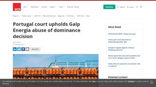 
                            11. Portugal court upholds Galp Energia abuse of dominance decision ...