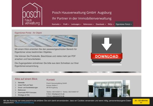 
                            4. Posch Hausverwaltung GmbH - Startseite