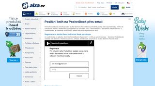 
                            4. Posílání knih na PocketBook přes email - Alza
