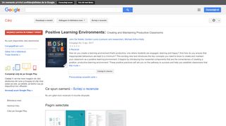 
                            7. Positive Learning Environments: Creating and Maintaining Productive ...